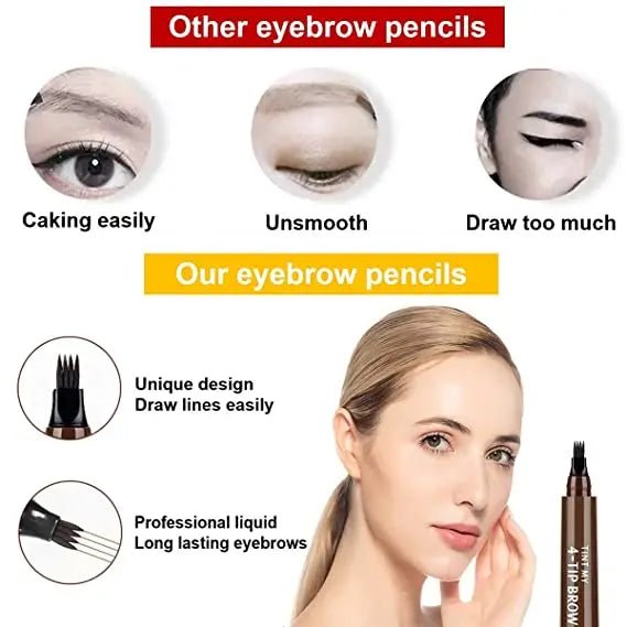 Dark Brown Eyebrow Pen | Eyebrow Tattoo Pen | ZLA
