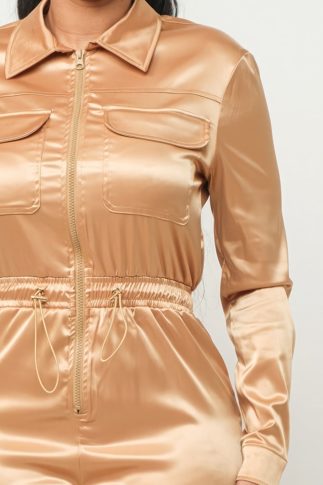 Front Zipper Pockets Top And Pants Jumpsuit - Premium  from ZLA - Just $73! Shop now at ZLA