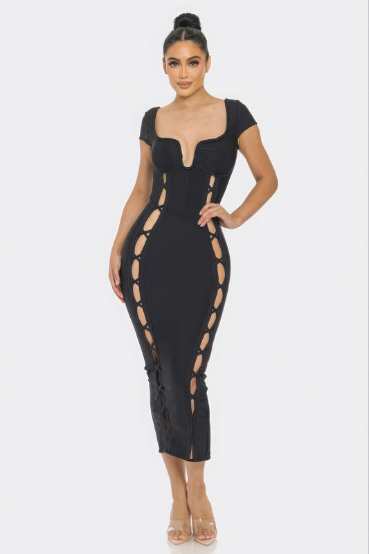 Bandage Midi Dress - Premium  from ZLA - Just $67! Shop now at ZLA