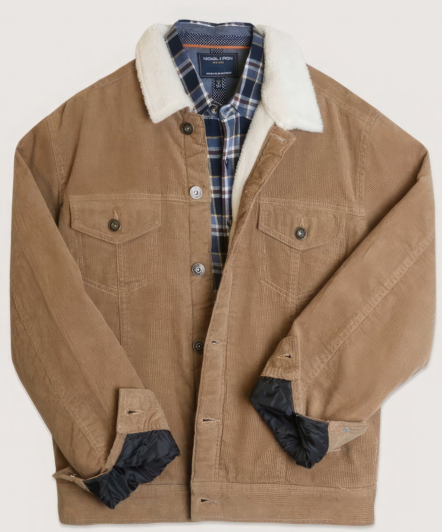 Casual Corduroy Lined Trucker Jacket - Premium  from ZLA - Just $75.50! Shop now at ZLA