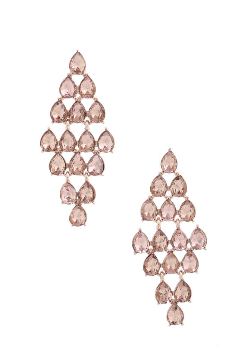Chandelier Elegant Rhinestone Earring - ZLA
