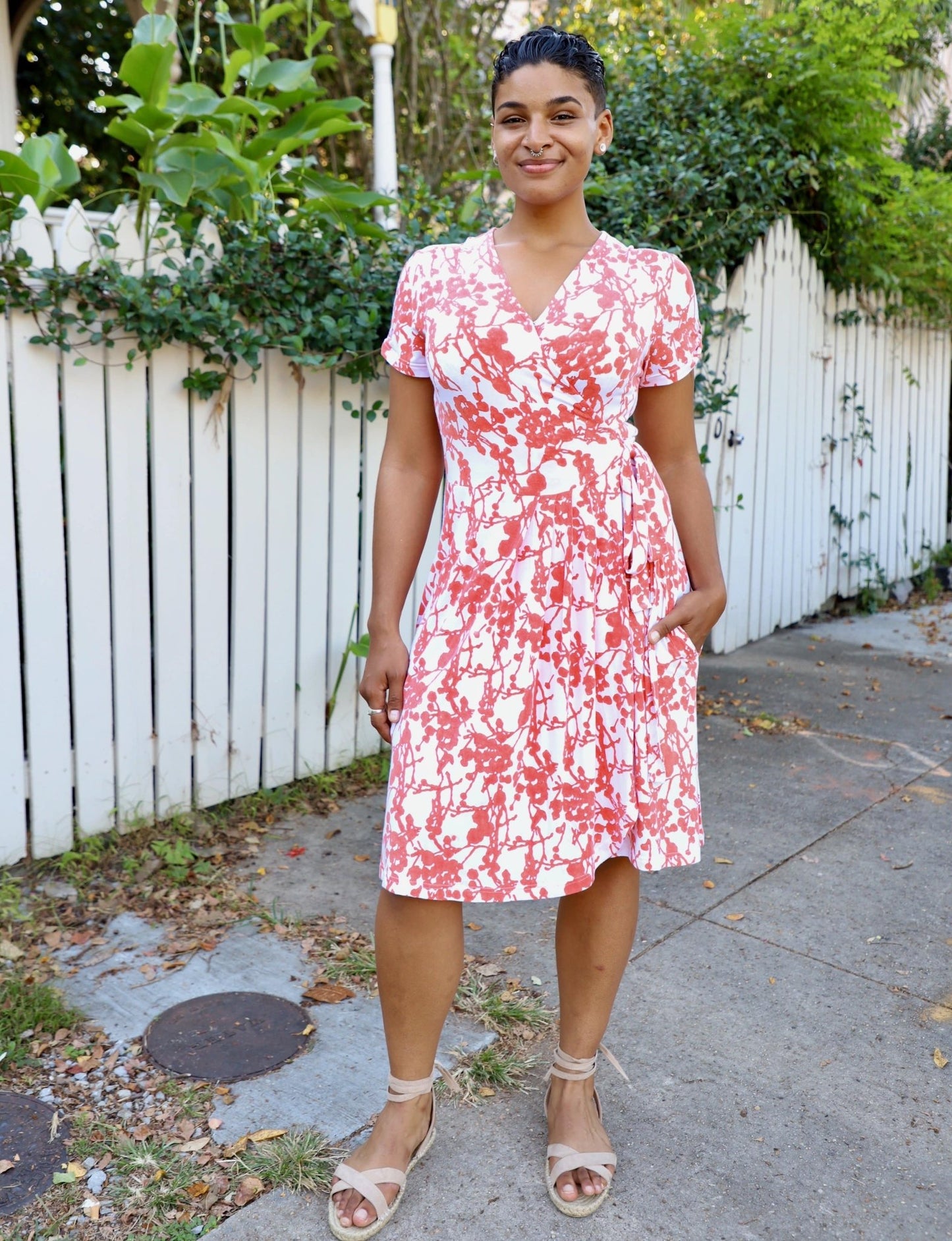 Charmed Organic Wrap Dress - Premium  from Passion Lilie - Just $96! Shop now at ZLA