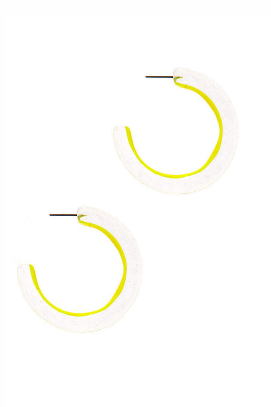 Chic Transparent Hoop Earring - ZLA
