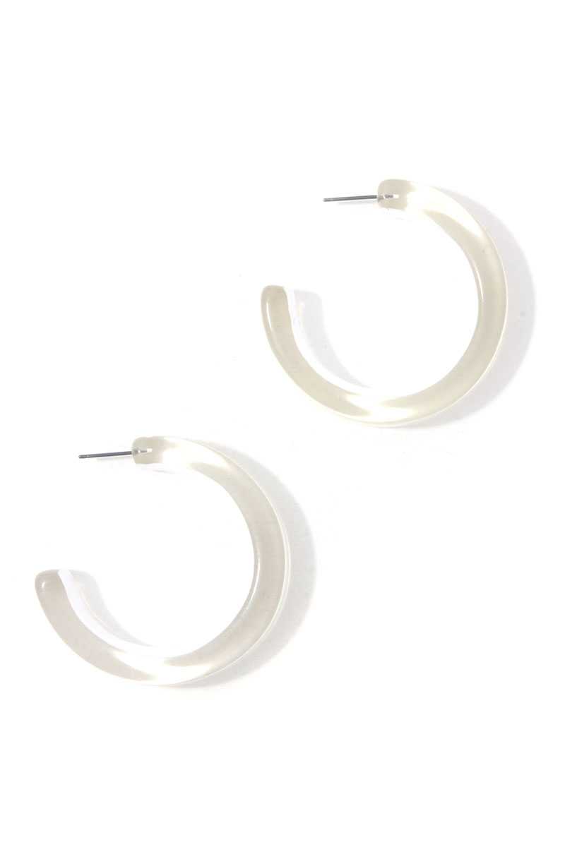 Chic Transparent Hoop Earring - ZLA