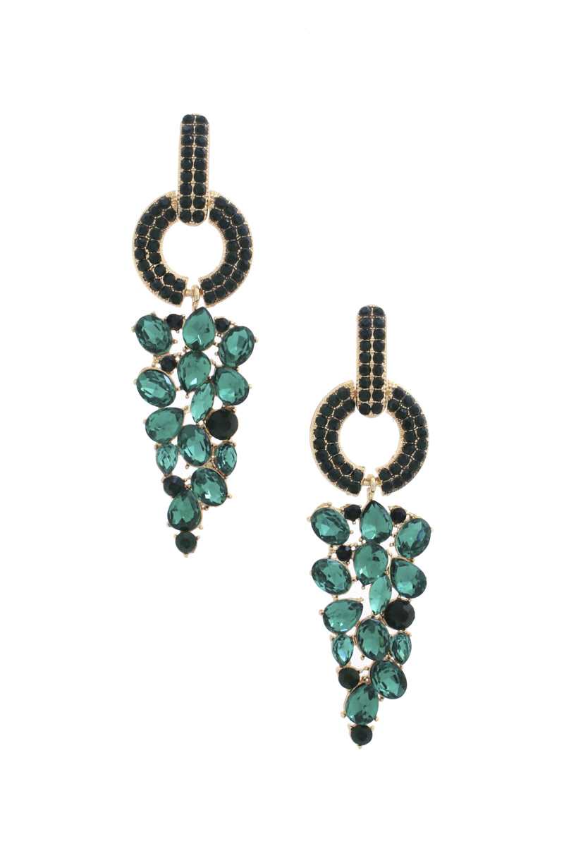 Circle Rhinestone Earring - ZLA