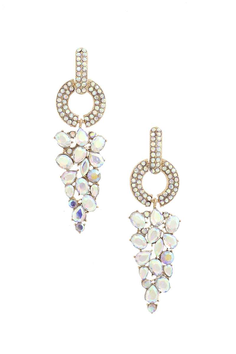 Circle Rhinestone Earring - ZLA