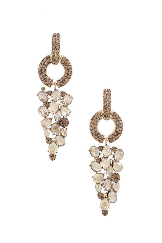 Circle Rhinestone Earring - ZLA