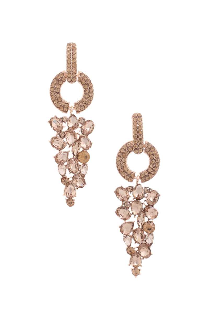 Circle Rhinestone Earring - ZLA