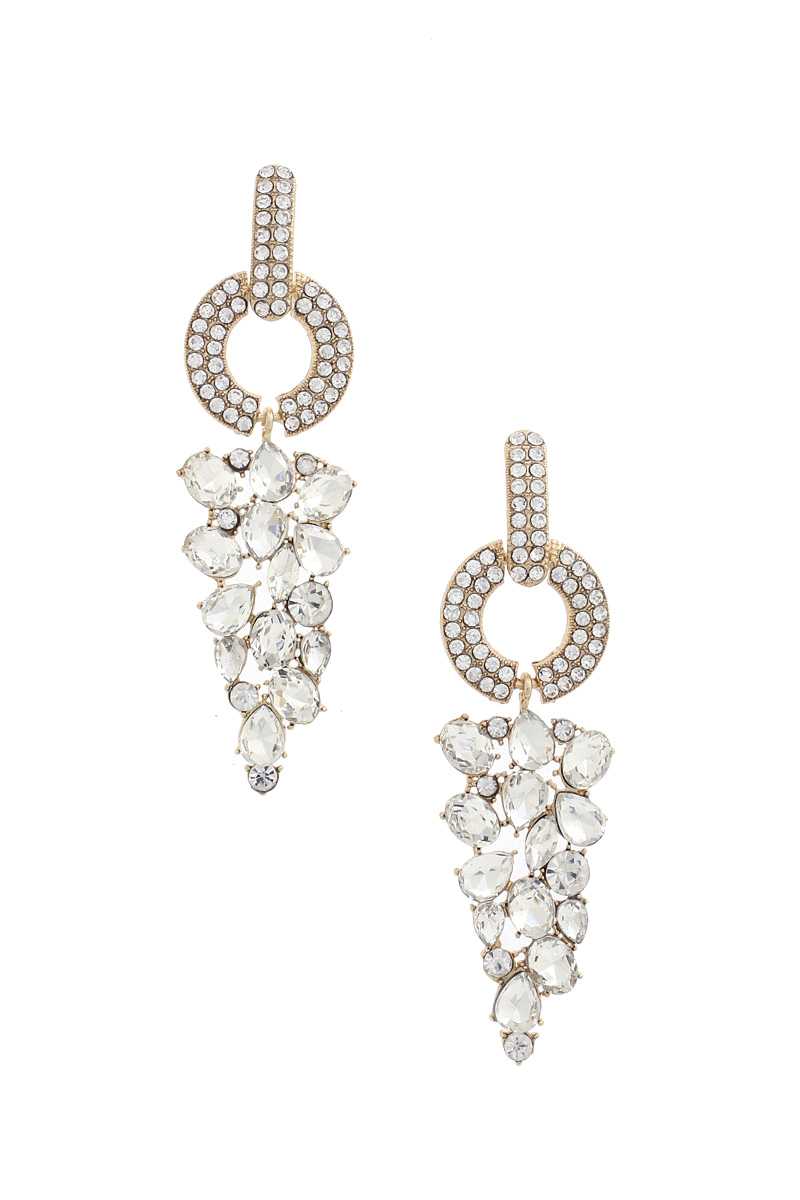 Circle Rhinestone Earring - ZLA