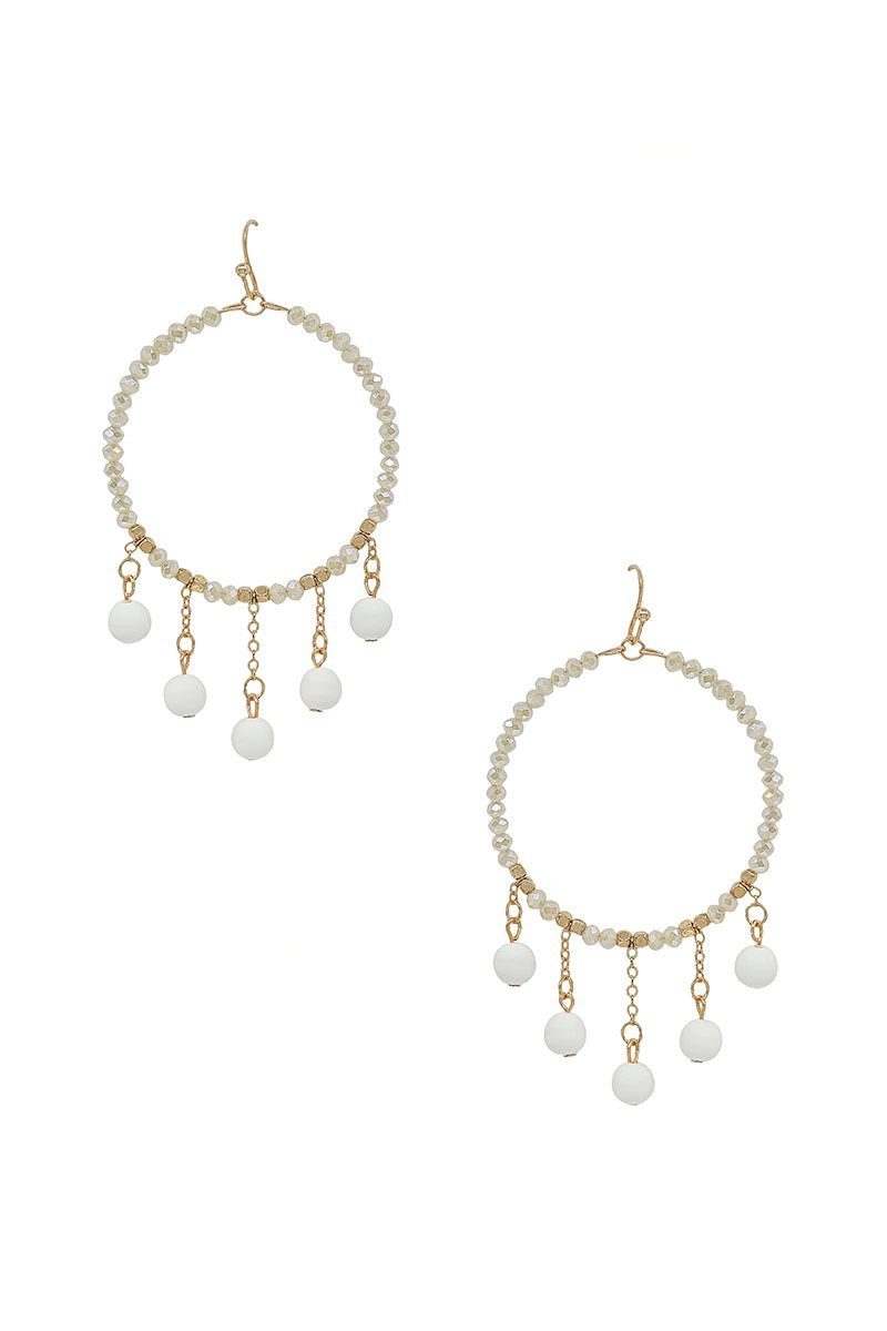 Clay Ball Charm Round Beads Earring - ZLA