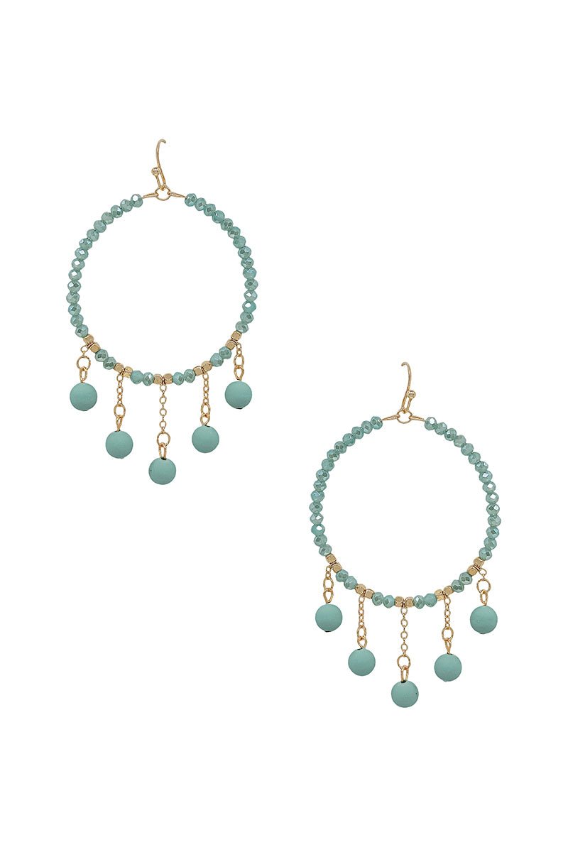 Clay Ball Charm Round Beads Earring - ZLA