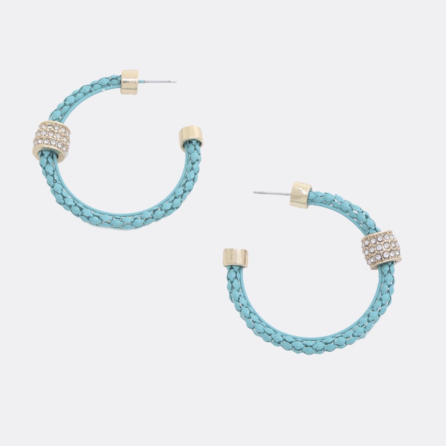 Color Texture Hoop Earring - ZLA