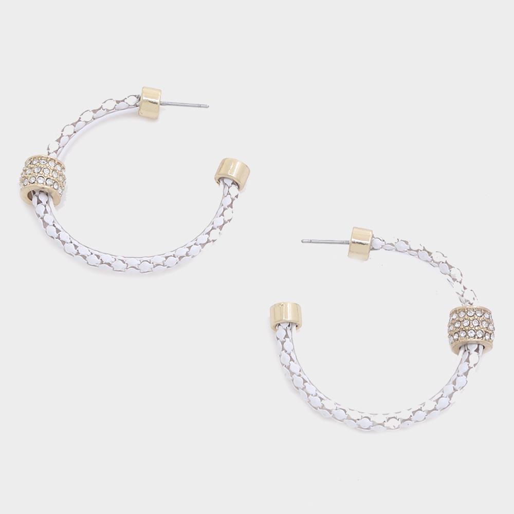Color Texture Hoop Earring - ZLA