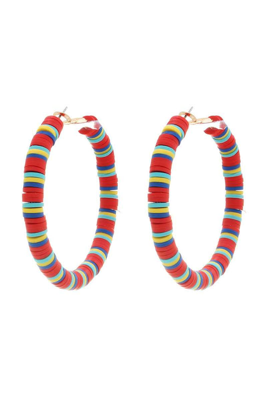 Colorful Bangle Hoop Earring - ZLA