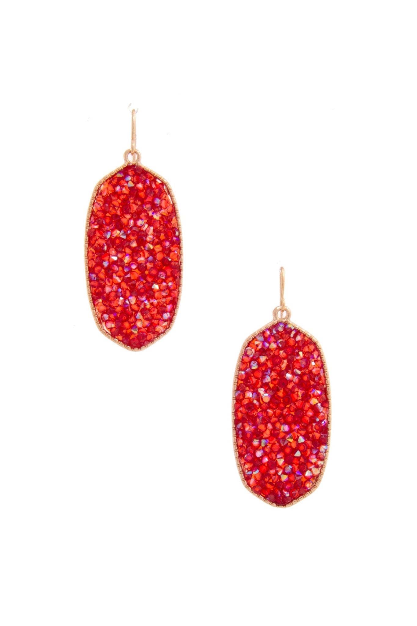 Dainty Bead Oval Dangle Earring - ZLA
