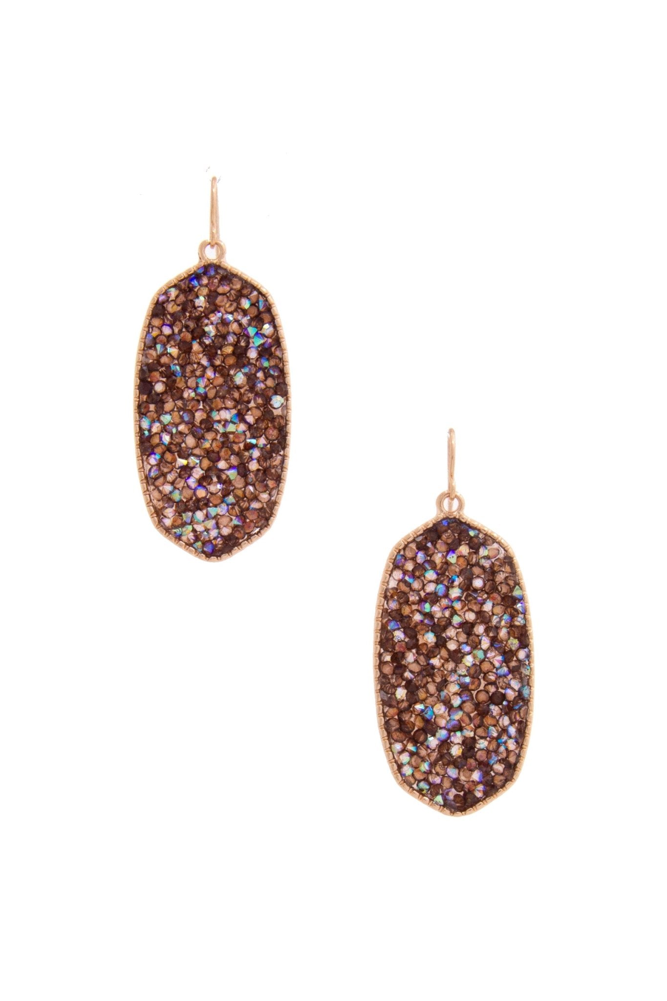 Dainty Bead Oval Dangle Earring - ZLA