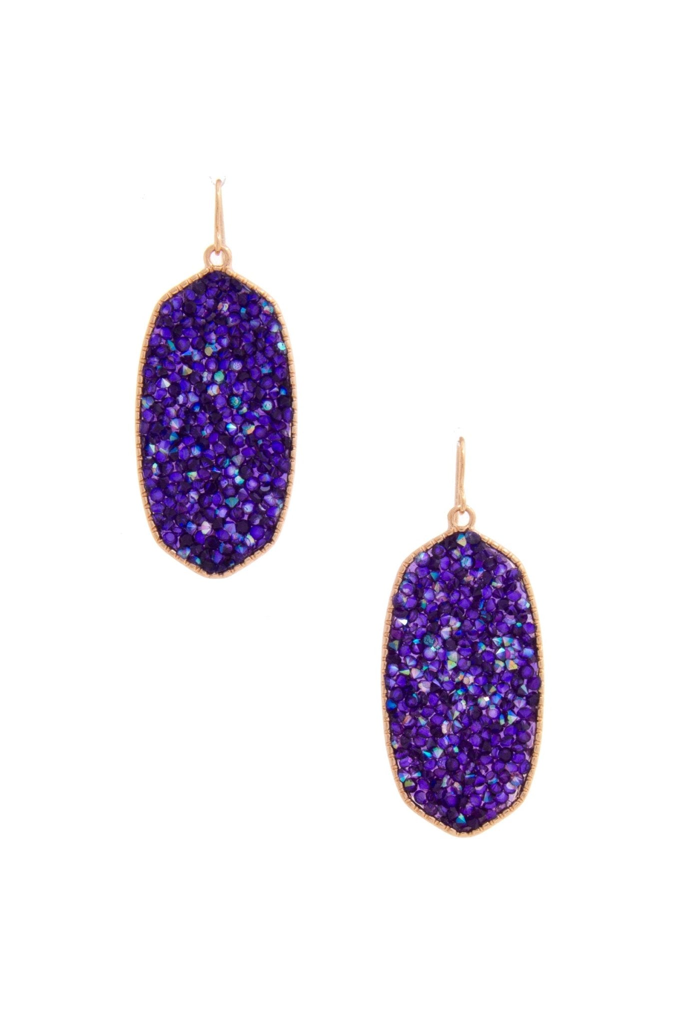 Dainty Bead Oval Dangle Earring - ZLA