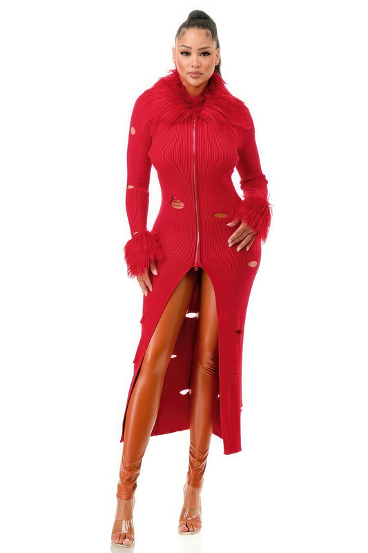 Diva Mode Cardigan Dress - Premium  from ZLA - Just $75.50! Shop now at ZLA