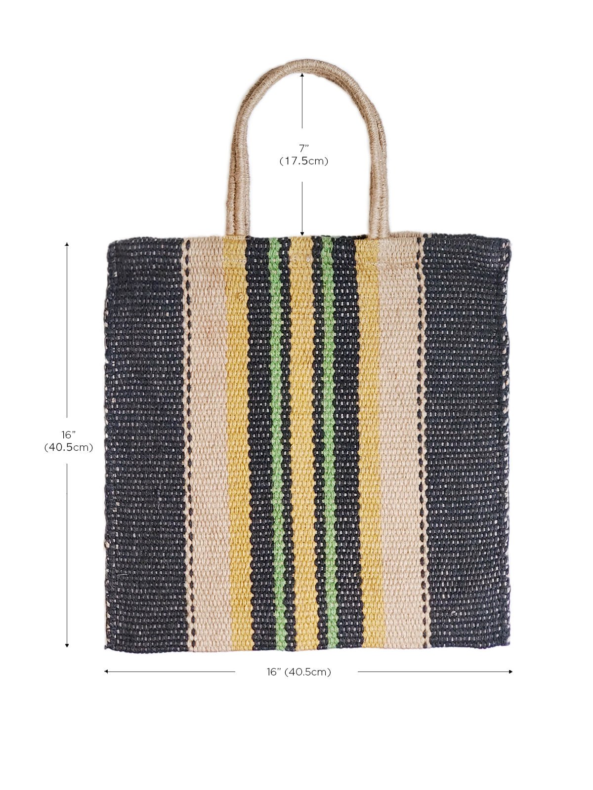Dora Jute Tote Bag - Multi Navy - Premium  from KORISSA - Just $72! Shop now at ZLA