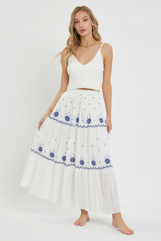 Embroidery Maxi Skirts - Premium  from ZLA - Just $75.50! Shop now at ZLA