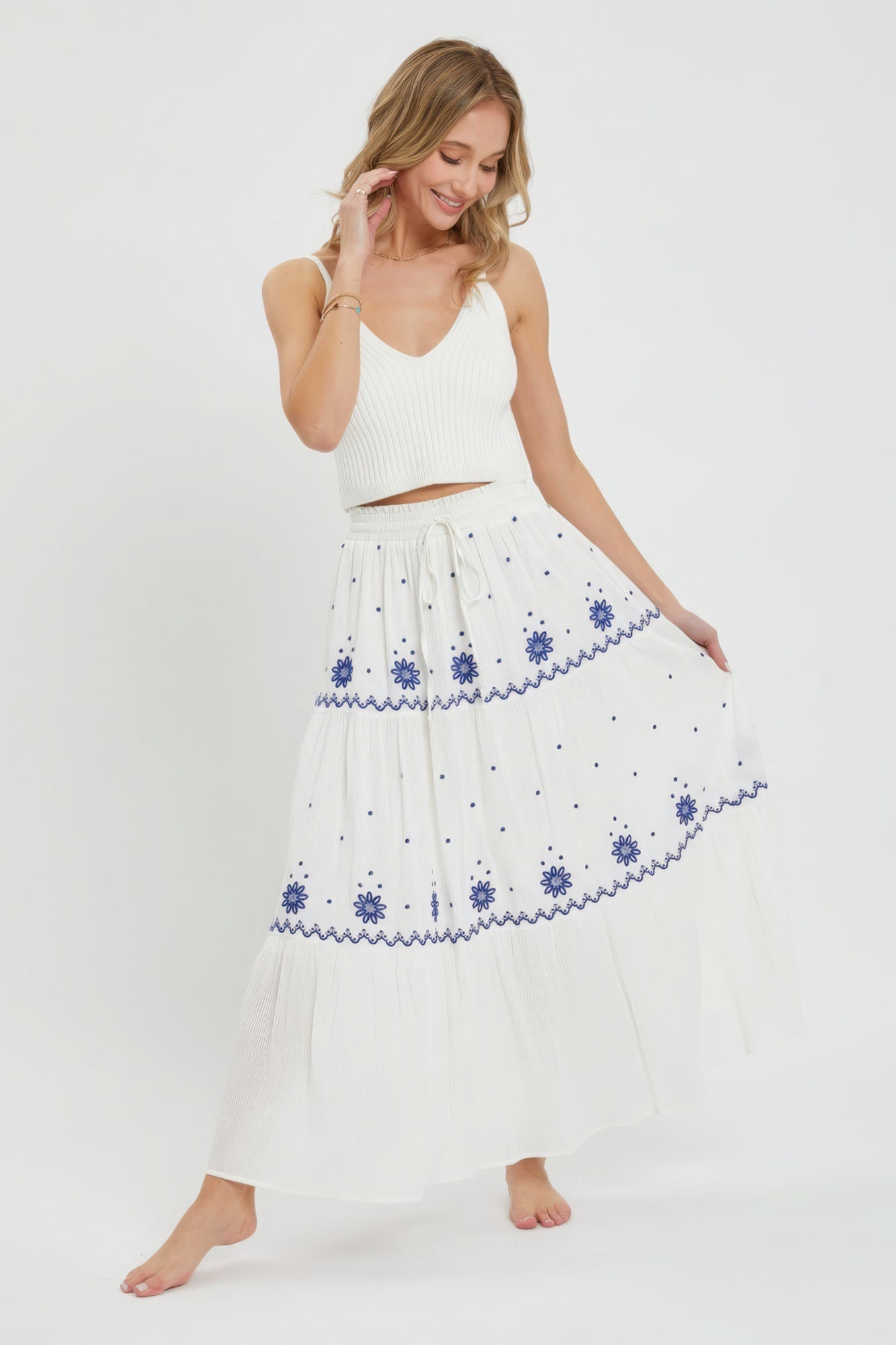 Embroidery Maxi Skirts - Premium  from ZLA - Just $75.50! Shop now at ZLA