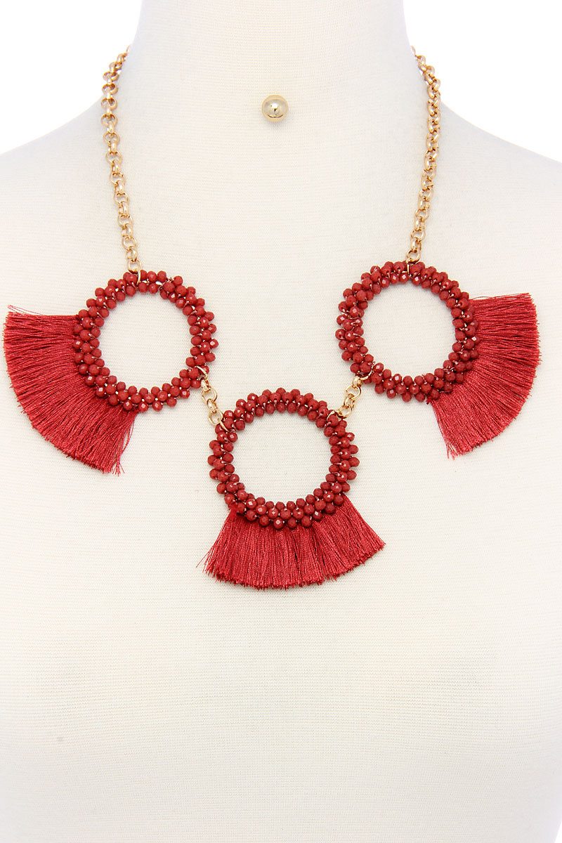 Fashion chunky stylish necklace and earring set - ZLA
