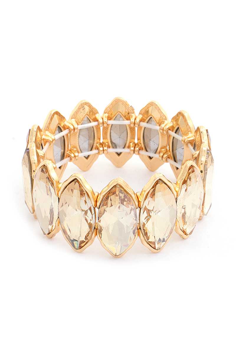 Fashion Oval Rhinestone Style Bracelet - ZLA