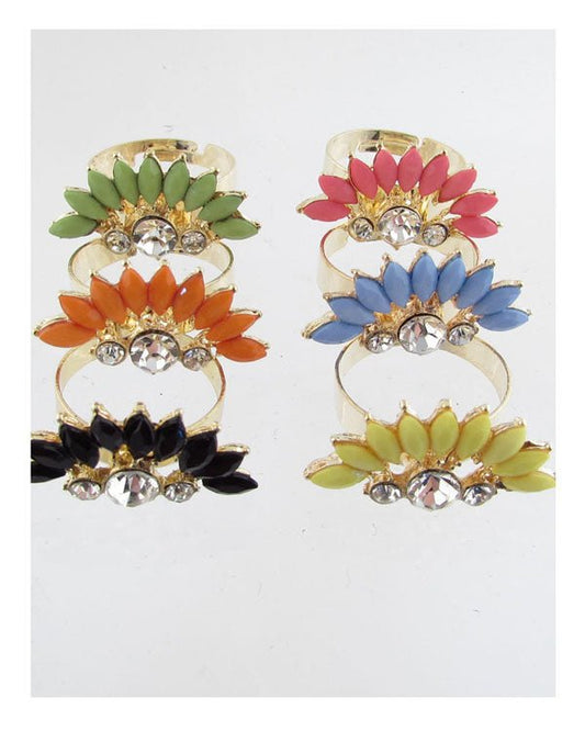 Faux stone adjustable ring - ZLA