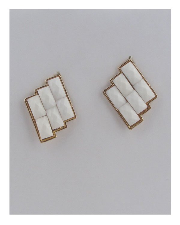 Faux stone earrings - ZLA