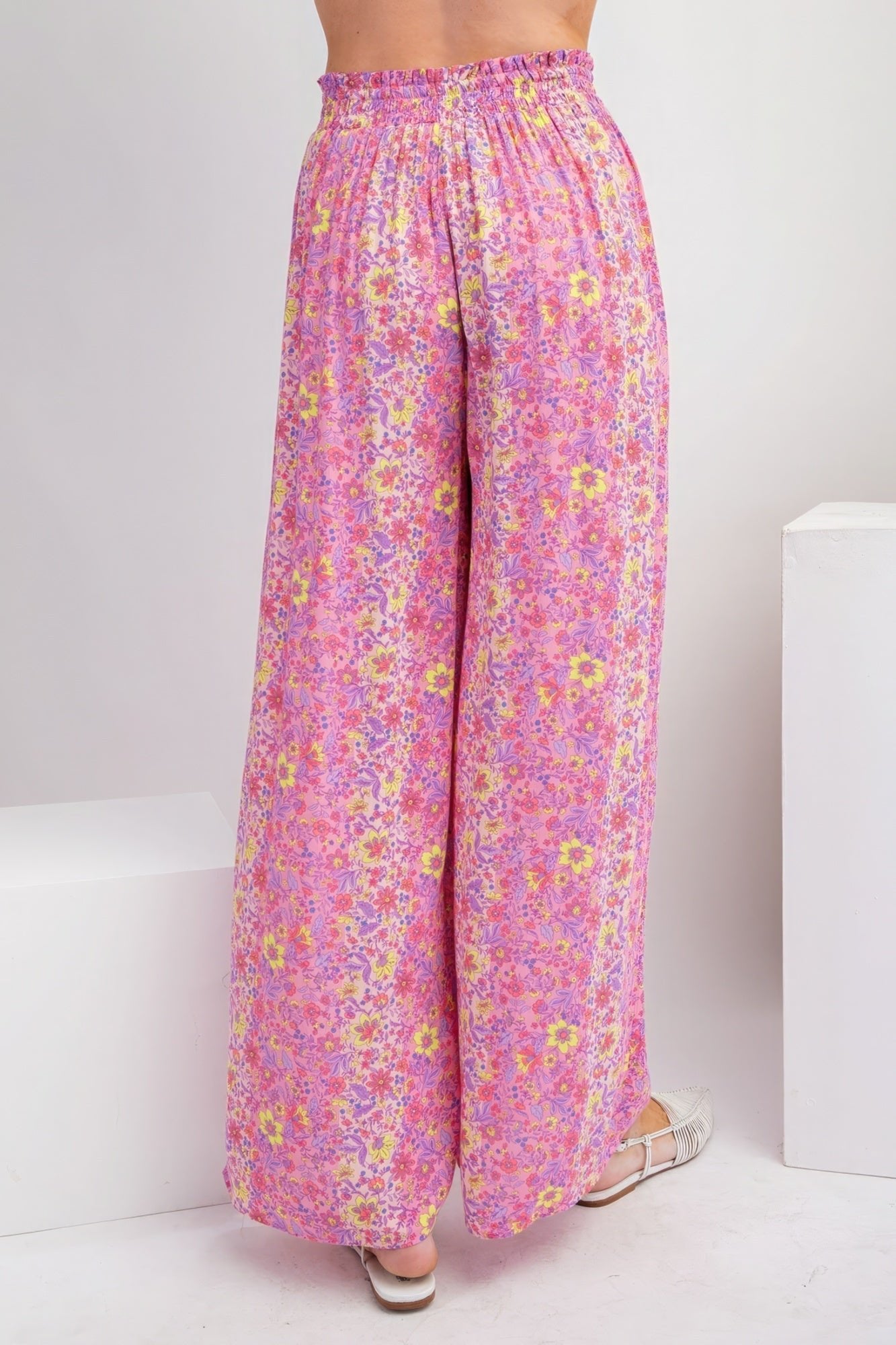Floral Print Gauze Palazzo Pants - Premium  from ZLA - Just $57! Shop now at ZLA