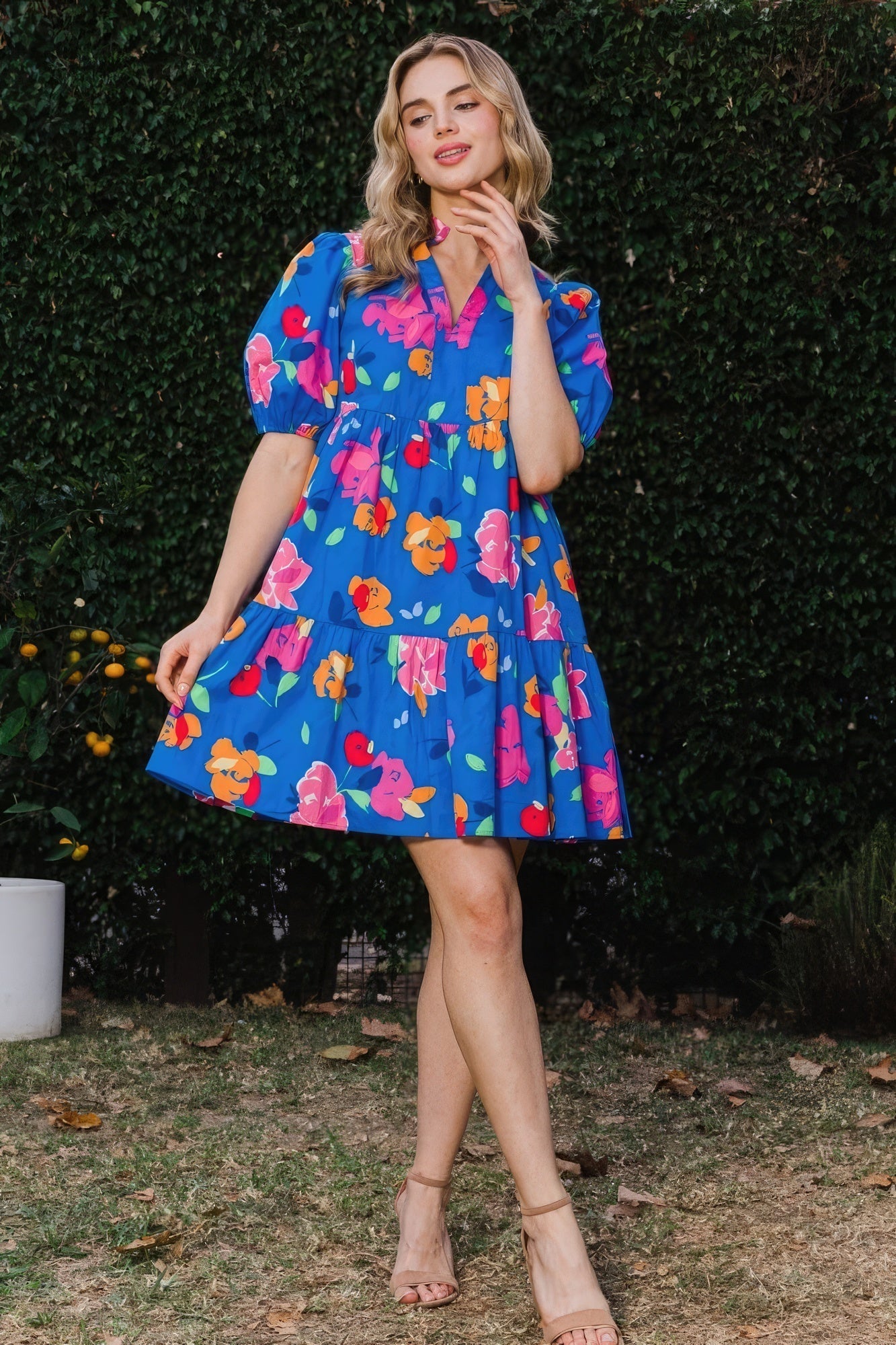 Floral Printed Tiered Mini Dress - Premium  from ZLA - Just $60! Shop now at ZLA