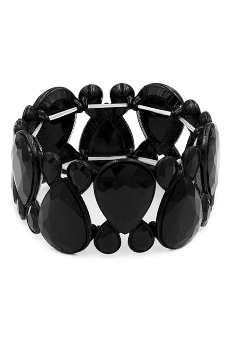 Gem Crystal Stone Stretch Bracelet - ZLA