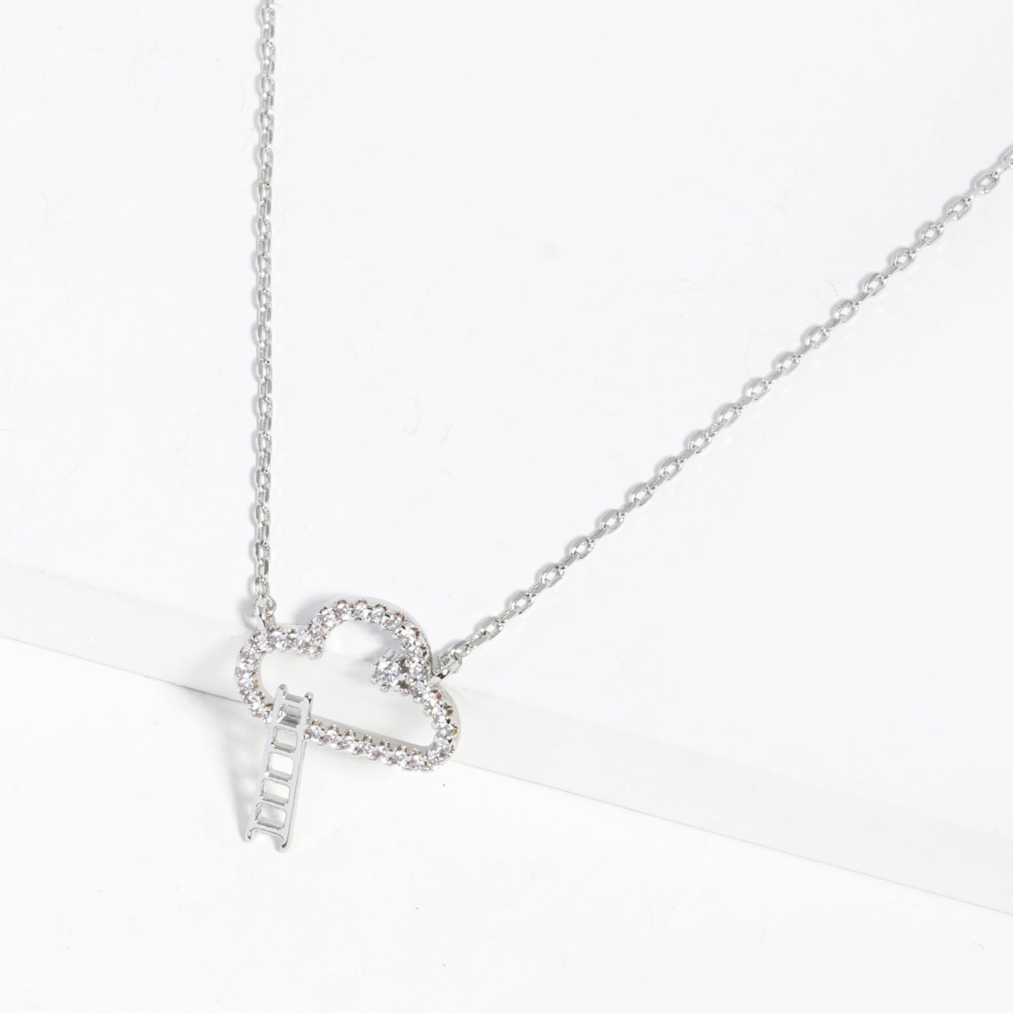 Gold Dipped Cloud Pendant Necklace - ZLA