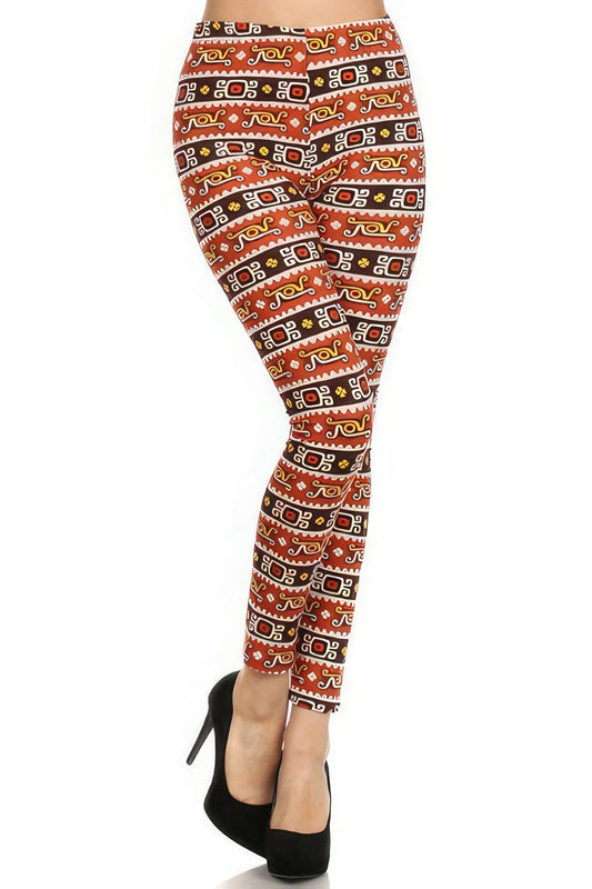 Graphic Print, High Waisted, Full Length, Leggings - Premium  from ZLA - Just $10! Shop now at ZLA