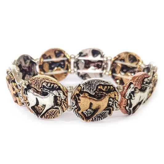 Horse Coin Metal Bracelet - ZLA
