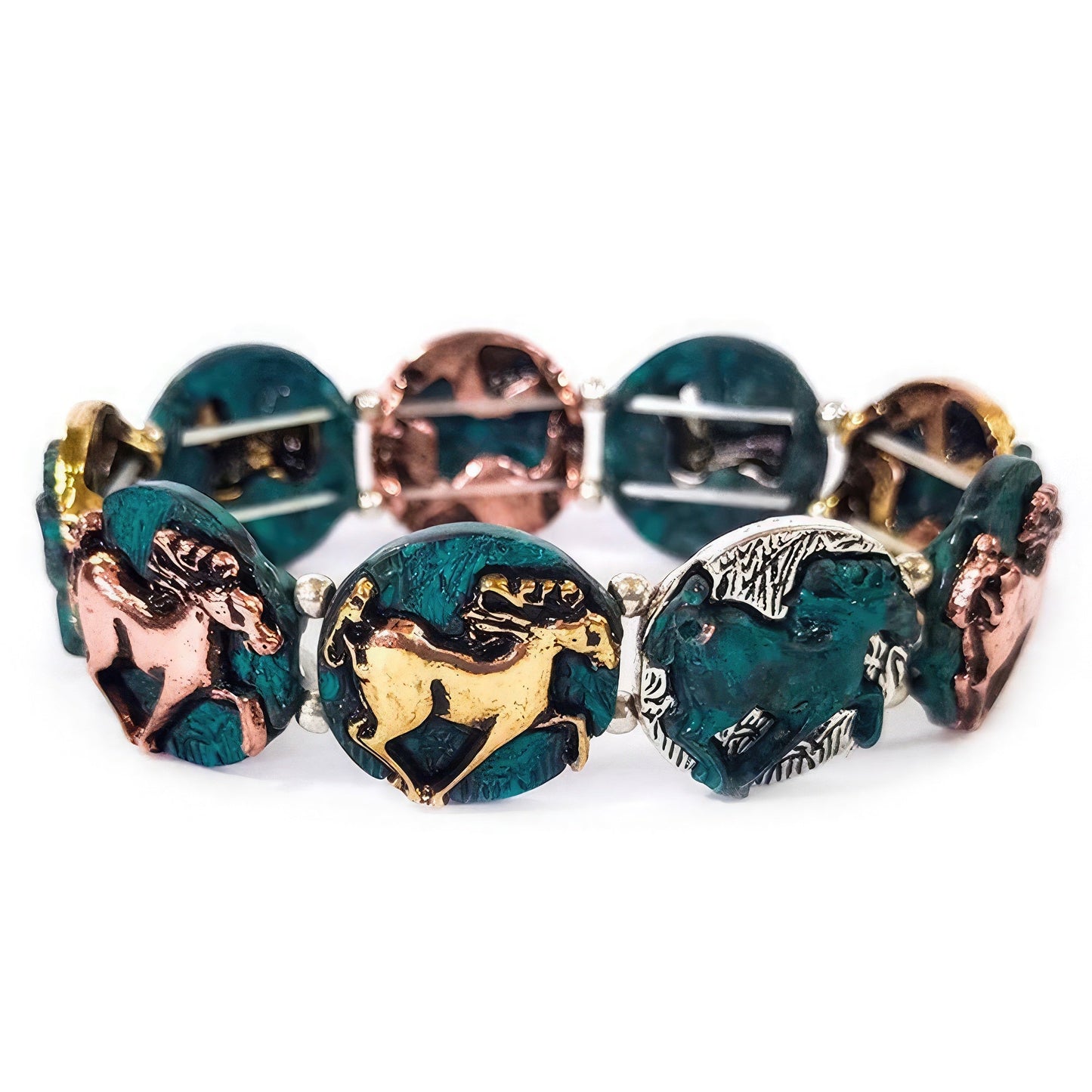 Horse Coin Metal Bracelet - ZLA