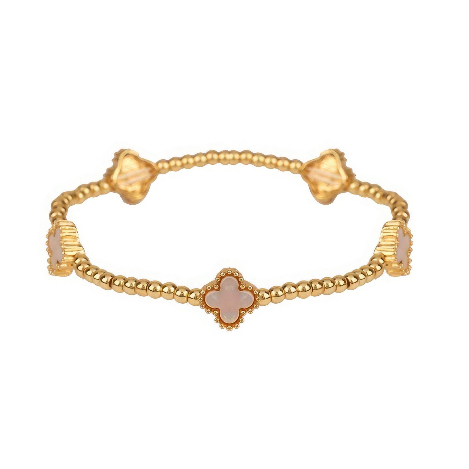 Metal Flower Station Stretch Bracelet - Premium  from ZLA - Just $12! Shop now at ZLA