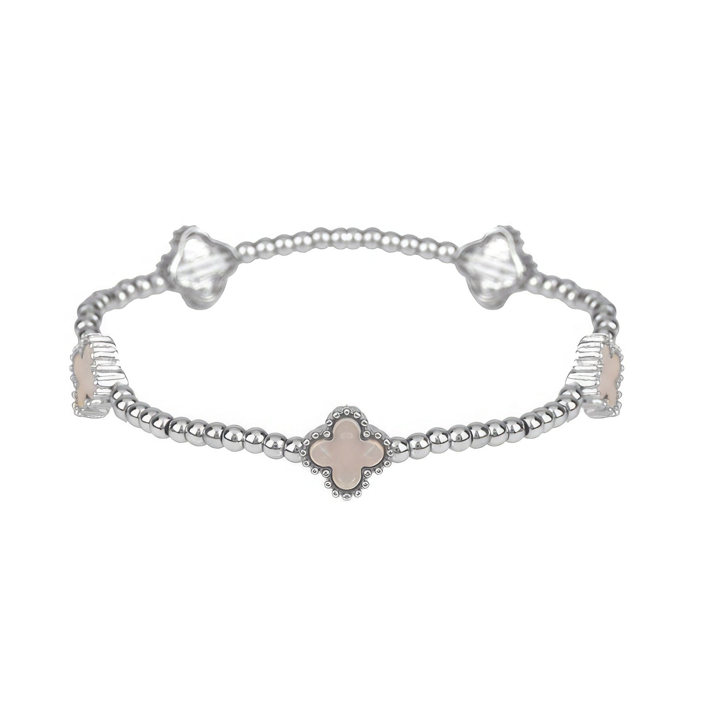 Metal Flower Station Stretch Bracelet - Premium  from ZLA - Just $12! Shop now at ZLA