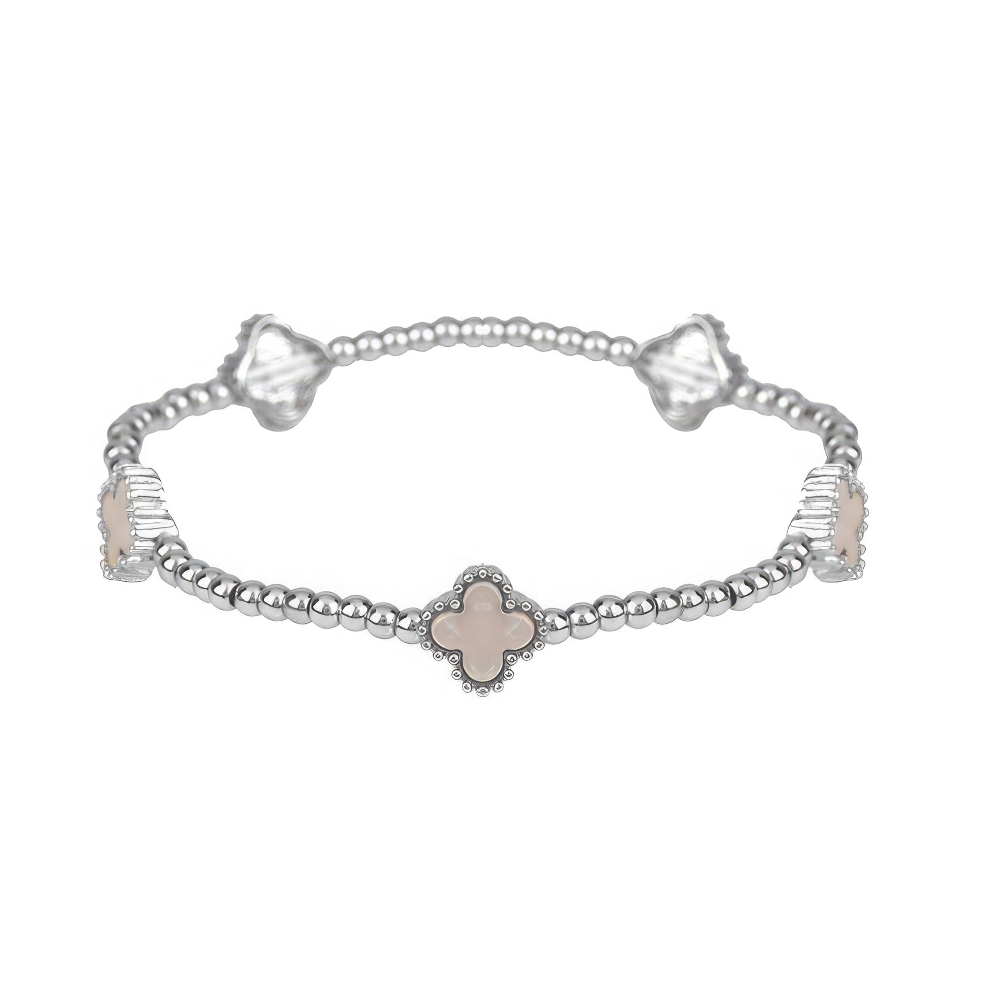 Metal Flower Station Stretch Bracelet - Premium  from ZLA - Just $12! Shop now at ZLA