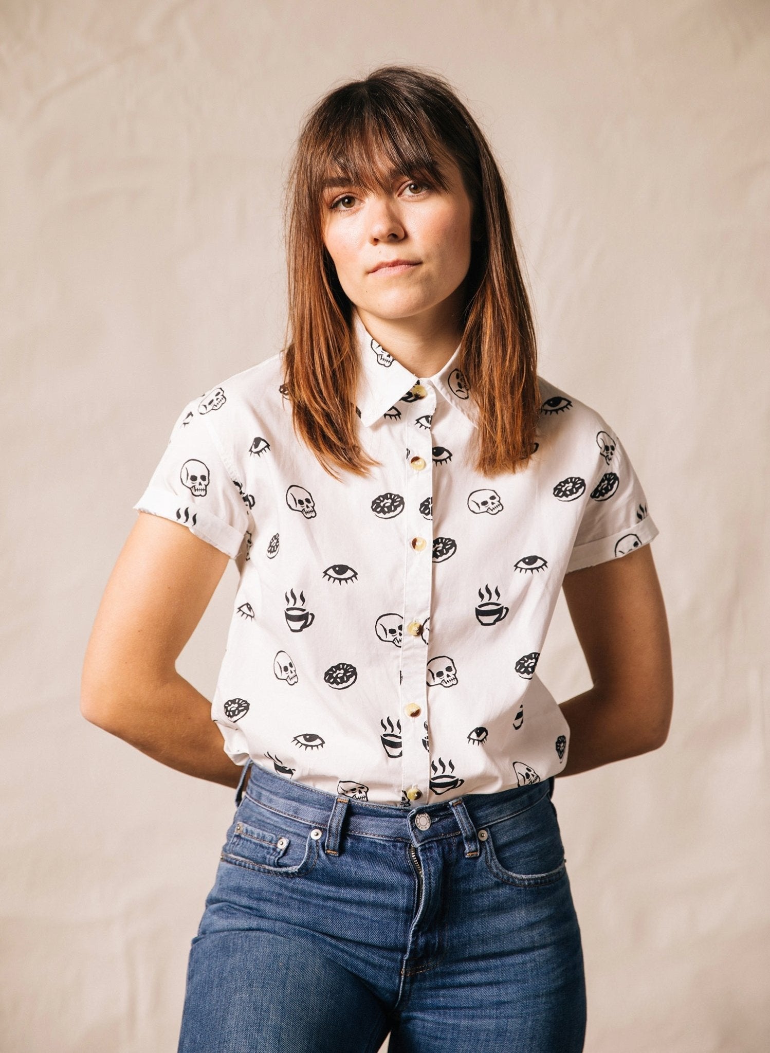 Morning Glory Women's Button-Up Top - Premium  from Pyknic - Just $48! Shop now at ZLA