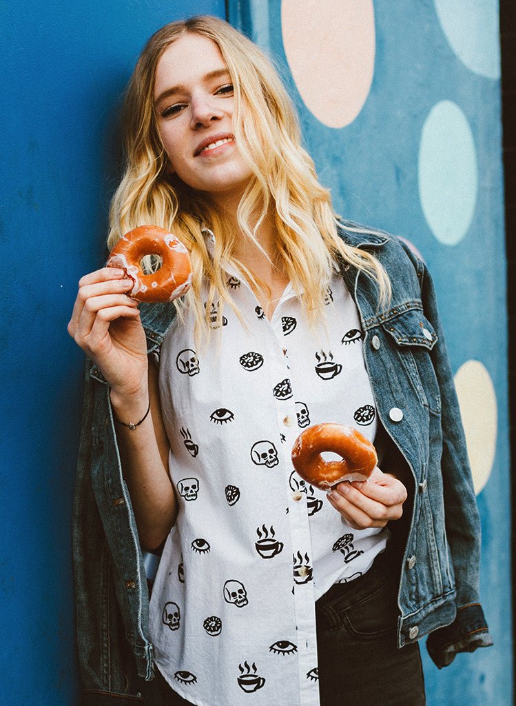 Morning Glory Women's Button-Up Top - Premium  from Pyknic - Just $48! Shop now at ZLA