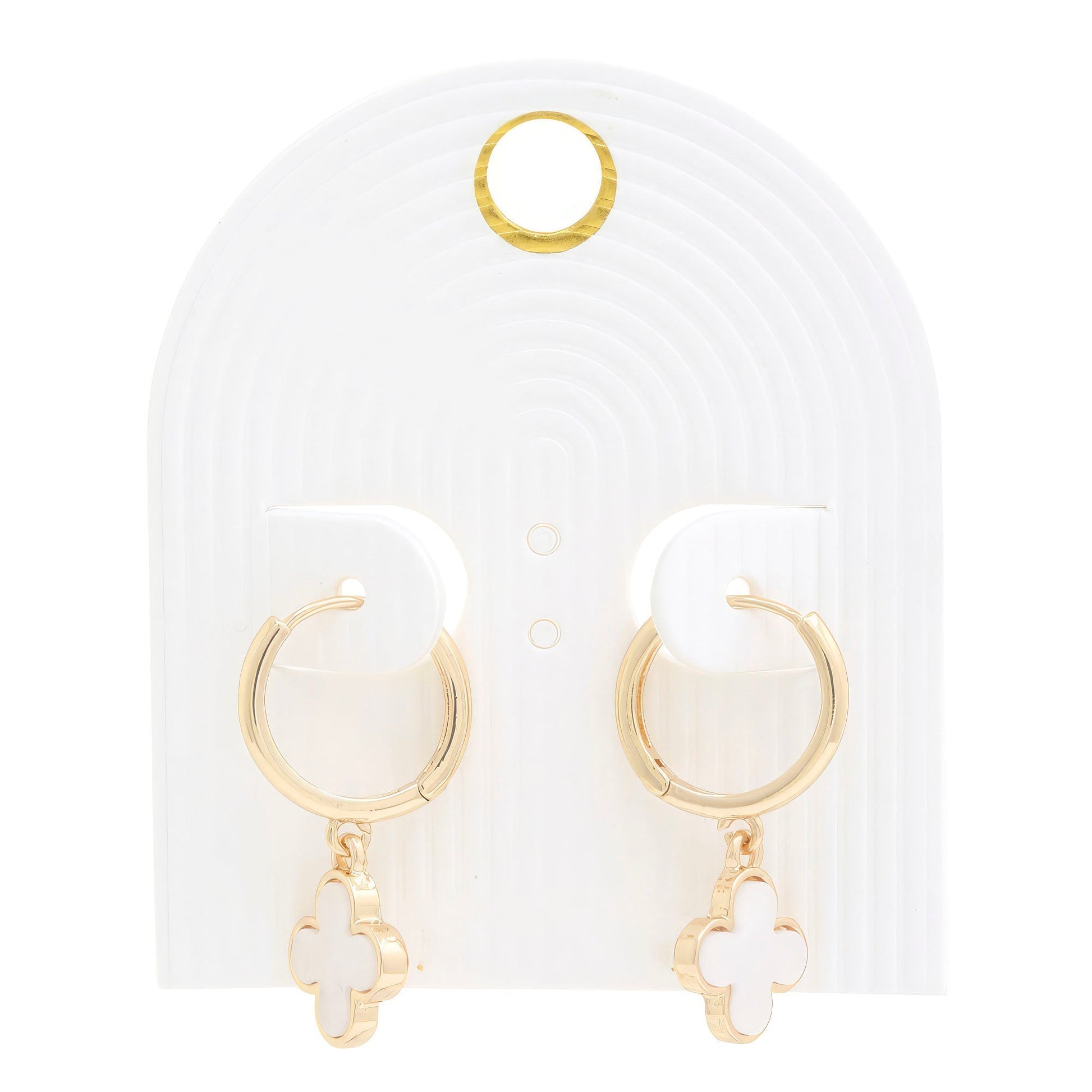 Moroccan Shape Hoop Earring - Premium  from ZLA - Just $10! Shop now at ZLA