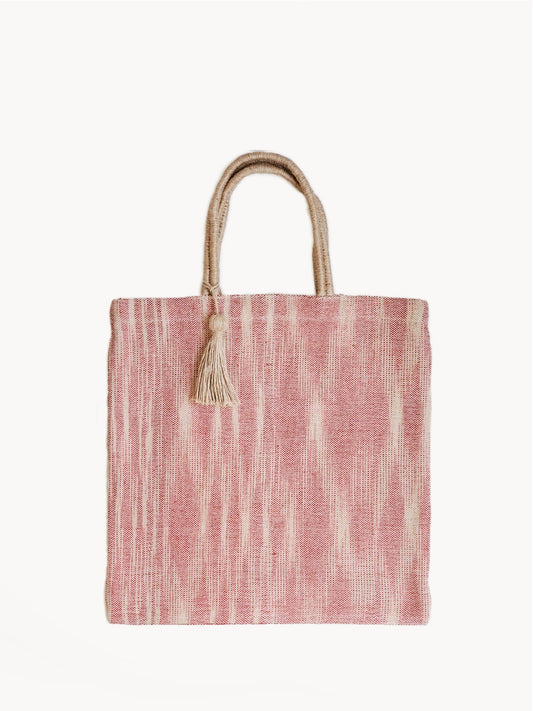 Nadi Jute Tote Bag - Red - Premium  from KORISSA - Just $82! Shop now at ZLA