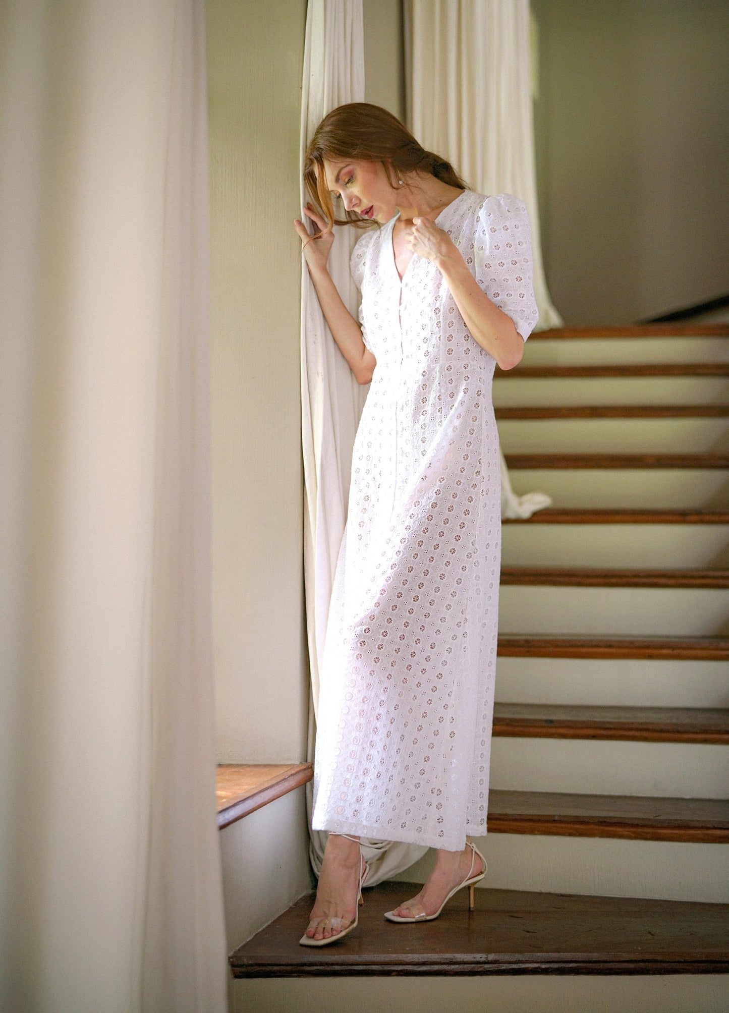 OLYMPIA Embroidered Cotton Dress - Premium  from BrunnaCo - Just $199.50! Shop now at ZLA