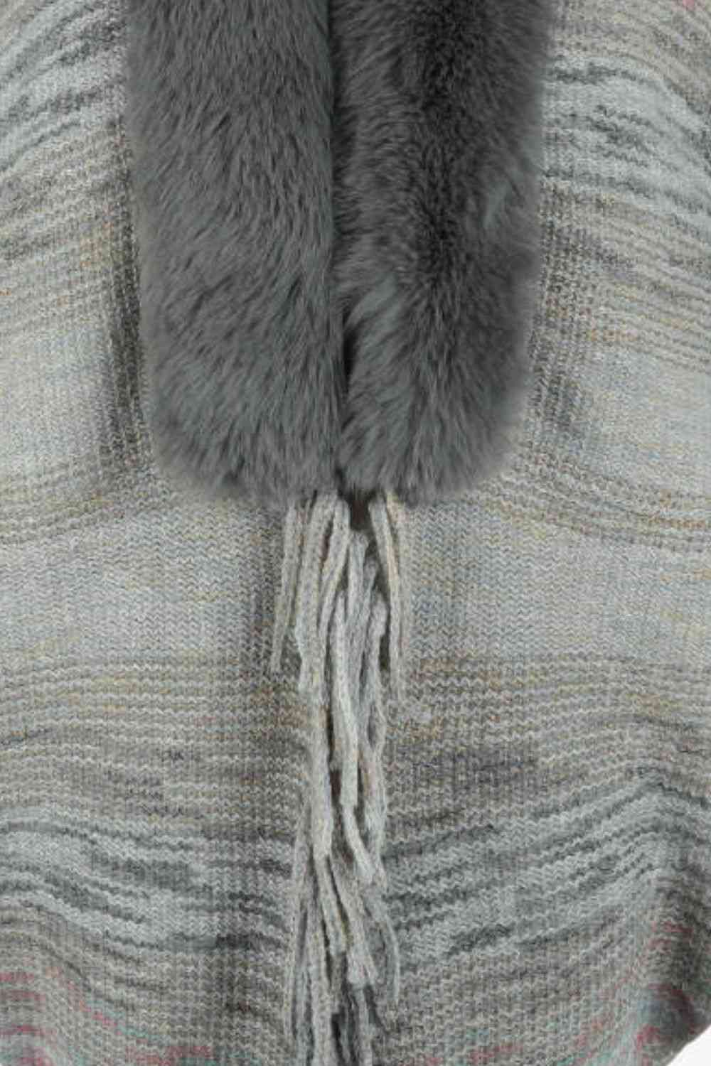 Open Front Fringe Hem Poncho - Premium  from Trendsi - Just $29! Shop now at ZLA