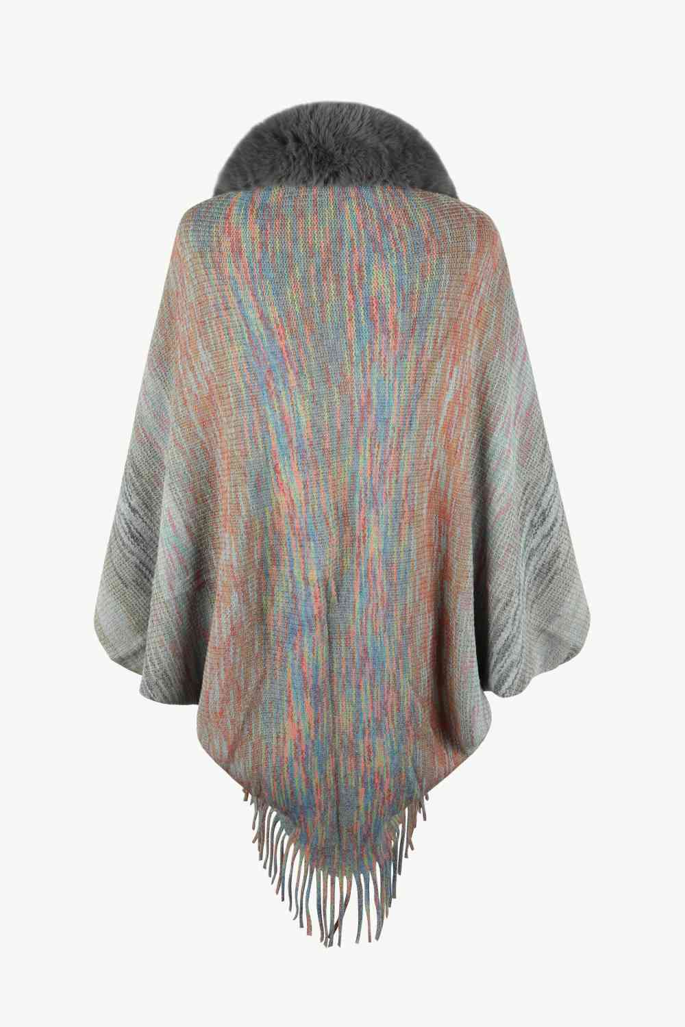 Open Front Fringe Hem Poncho - Premium  from Trendsi - Just $29! Shop now at ZLA