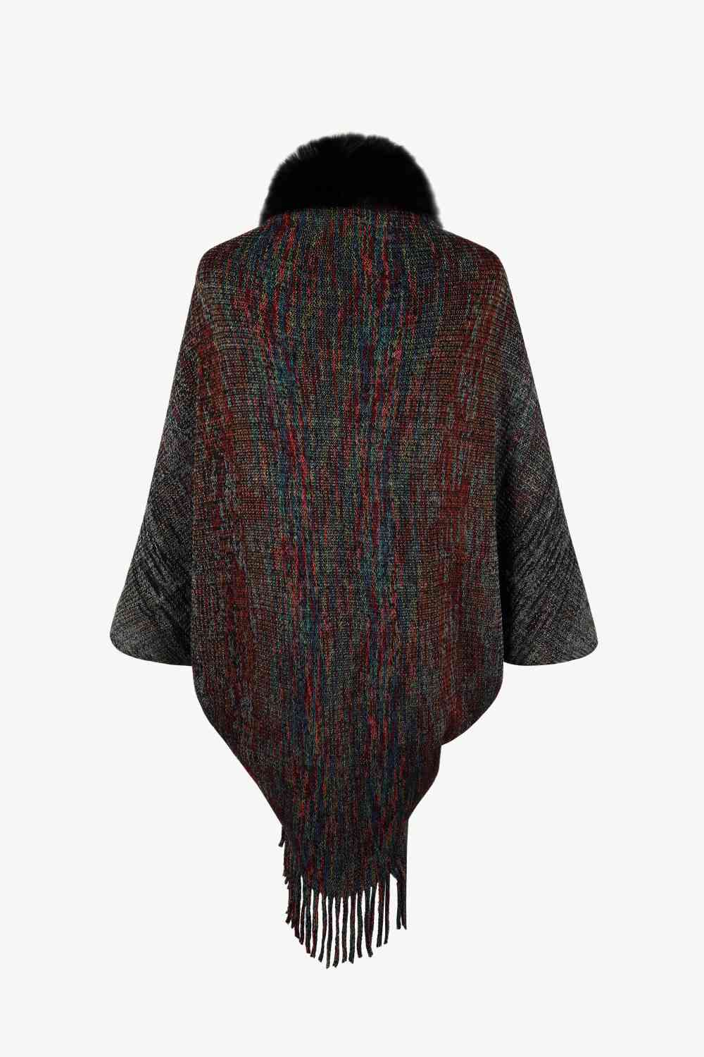 Open Front Fringe Hem Poncho - Premium  from Trendsi - Just $29! Shop now at ZLA