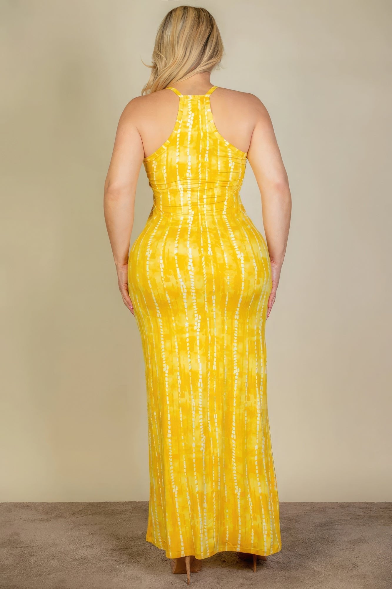 Plus Size Tie Dye Printed Cami Bodycon Maxi Dress - Premium  from ZLA - Just $20.50! Shop now at ZLA