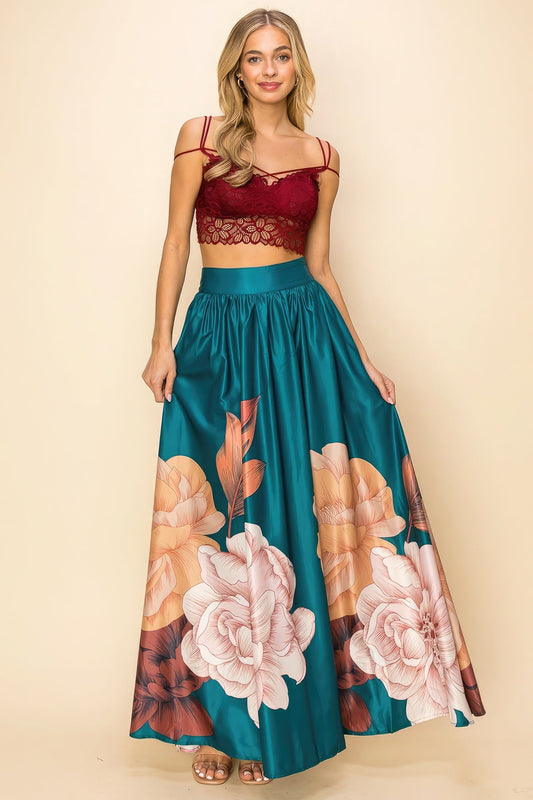 Printed Maxi Skirt - Premium  from ZLA - Just $94! Shop now at ZLA