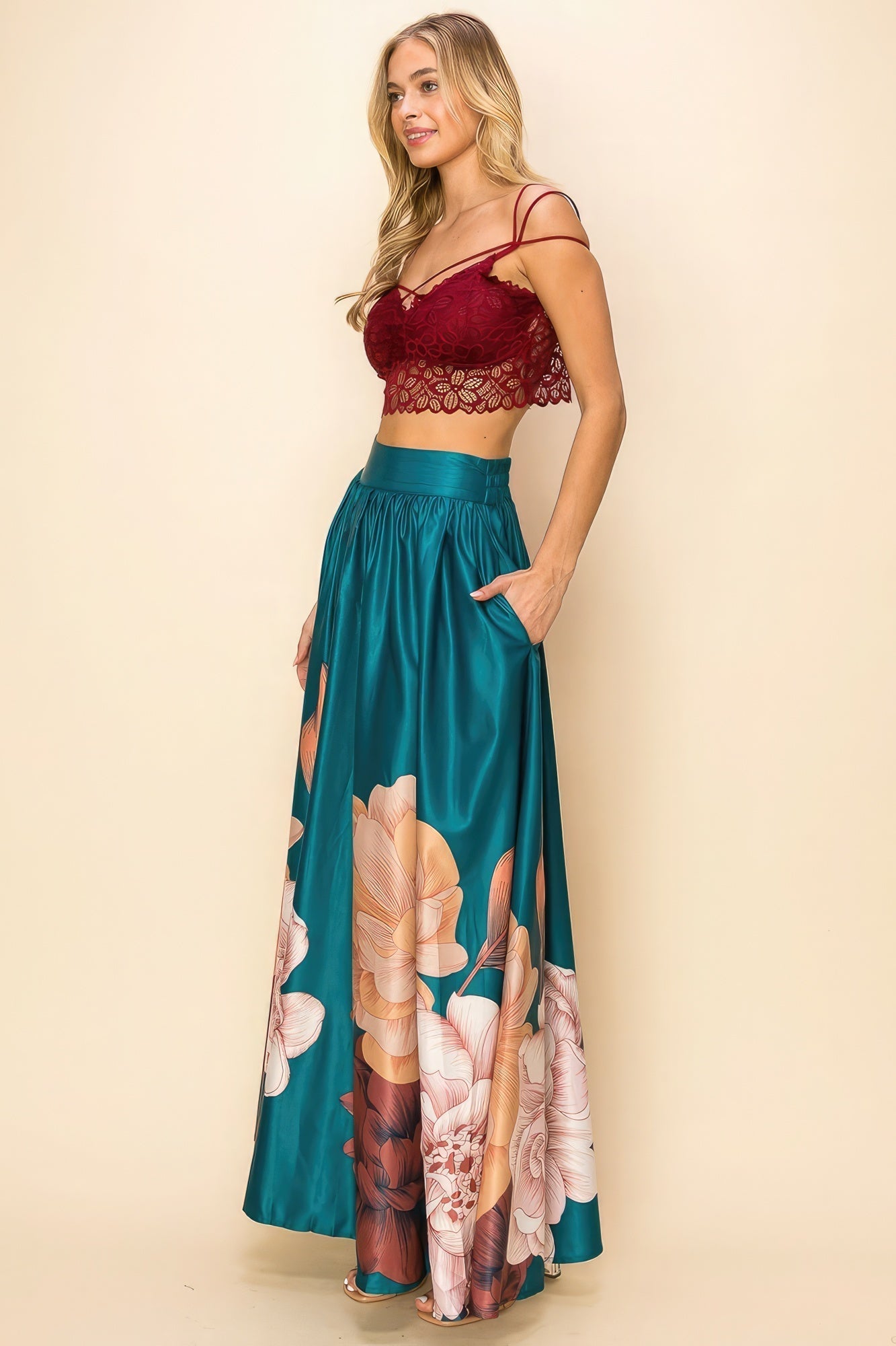 Printed Maxi Skirt - Premium  from ZLA - Just $94! Shop now at ZLA